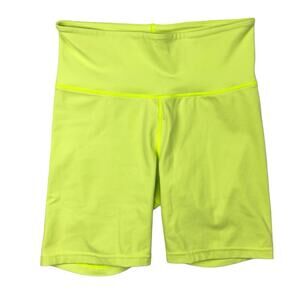 Terez Green High Rise Wide Waistband High Rise Workout Athletic Bike Short Sz S